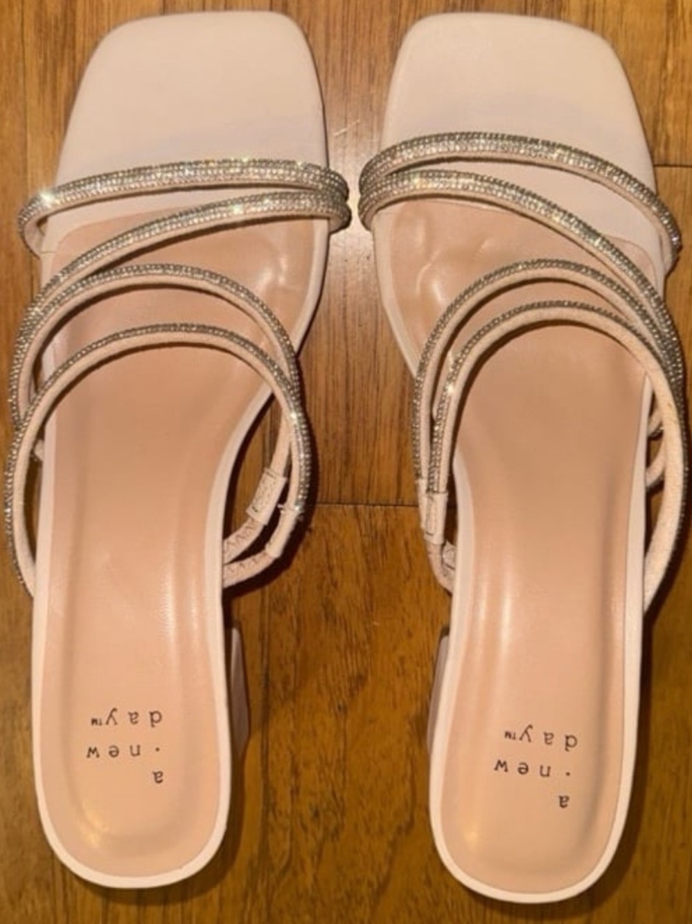 Brand New Target A New Day Sparkly + Pink Beige Square Heels